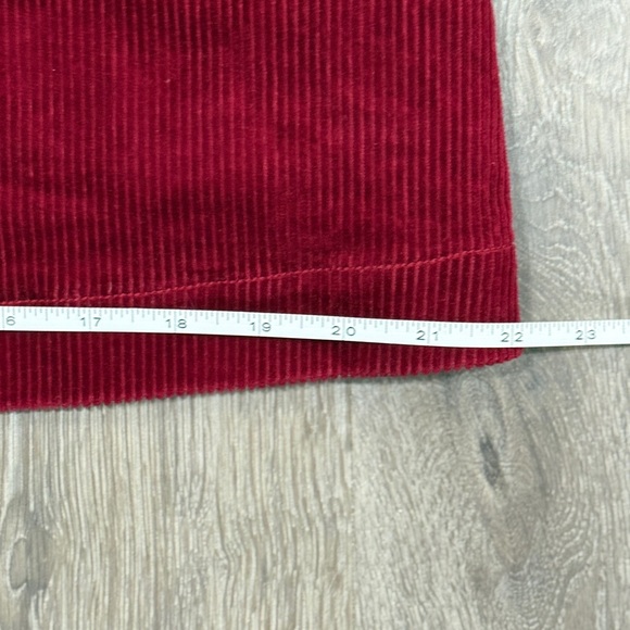 Free People Women’s Maroon Corduroy Jumper Dress Size 8 - Picture 7 of 10